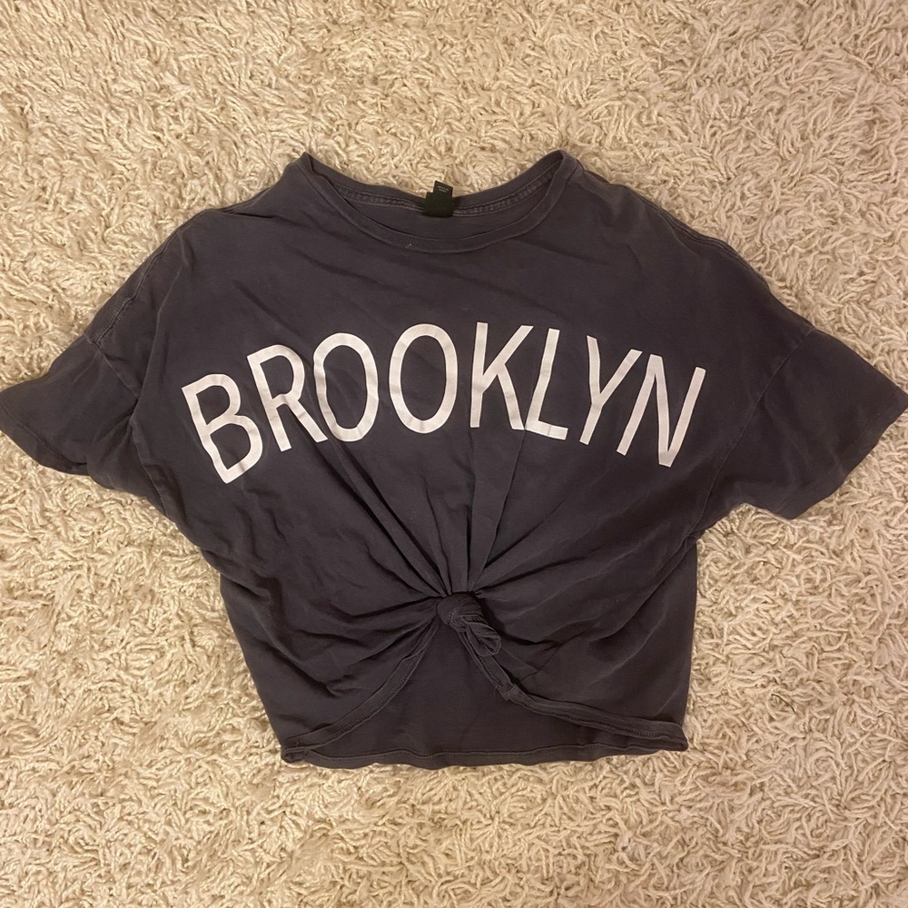 ‘Brooklyn’ Cropped T Shirt -Adult Small